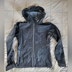Columbia Womens Black Rain Jacket Small S